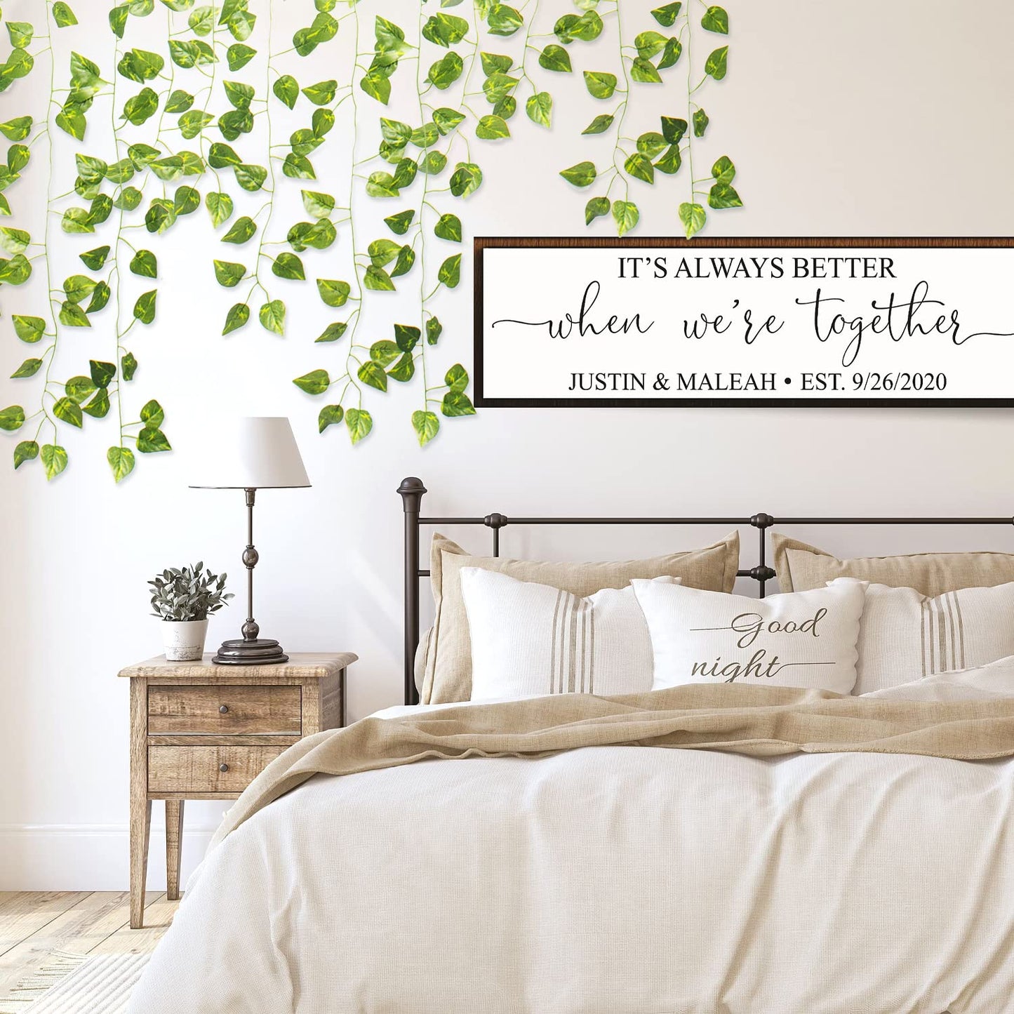 24 Pack 173ft Artificial Ivy Vines Fake Garland Leaves Plants Hanging Greenery Garland for Bedroom Wedding Party Garden Wall Decoration