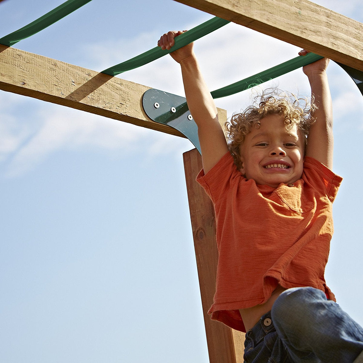 Swing-N-Slide WS 4564 Metal Monkey Bars with Six 21.5" Metal Rungs with Hardware, Green