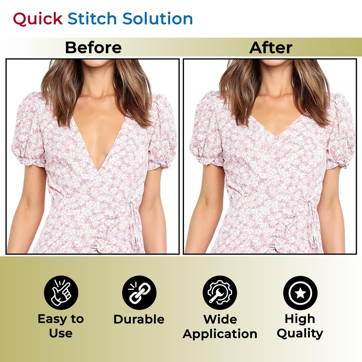 Stitch Gun for Clothes (Quick Fix Tool, Not a Sewing Machine), Handheld Clothing Tag Gun for Quick Clothing Repairs Includes 6 Needles, 1000 Black & 1000 White Fasteners (Pink & Blue)