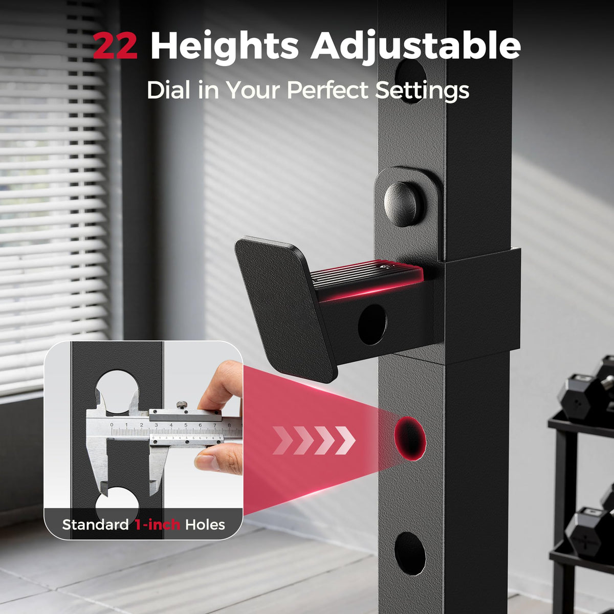 FLYBIRD SR1 Squat Rack with Pull-Up Bar, Adjustable Multi-Functional Power Rack, Inner Width Squat Rack Stand Suitable for 6FT,7FT Barbell for Home Gym Equipment