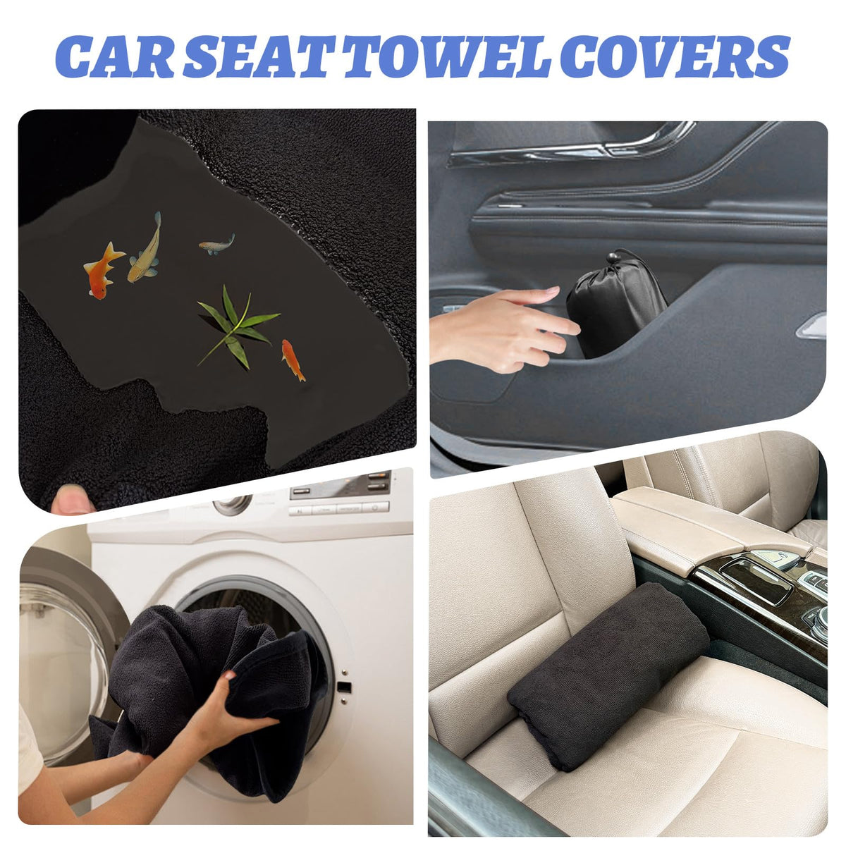 Car Front Seat Cover: Waterproof & sweatproof, fits all cars/SUVs/trucks. Ideal for gym, sports & beach. 3-layer non-slip, easy machine wash. Shields seats from stains & wetness. (Black, 1Pcs)