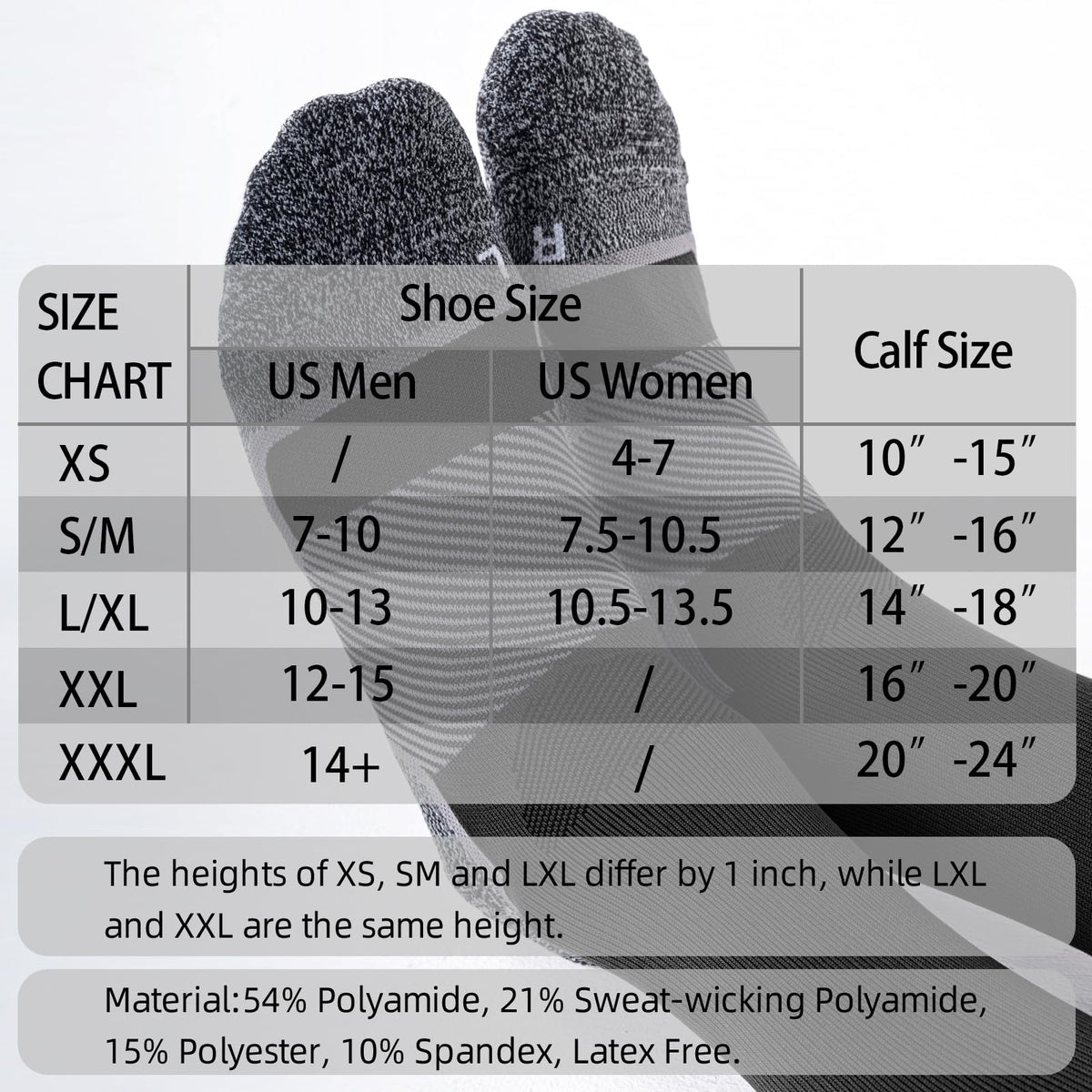 Medical Compression Socks 20-30 mmHg for Men Women (3 Pairs) - Best Support for All Day Wear, Pain Relief, Circulation