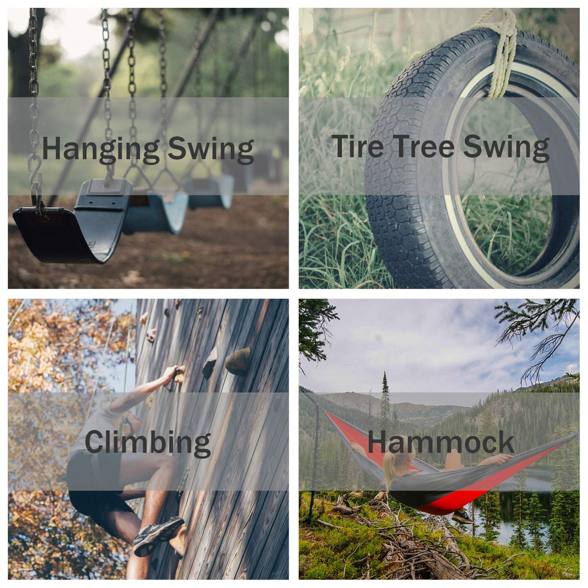 Swing Swivel 35kN Safest Rotational Device, Swing Spinner, Carabiner Swivel, Climbing Rope Swivels for Children’s Web Tree Swing Setting, Aerial Dance, Hanging Hammock by PROND (A - Black)
