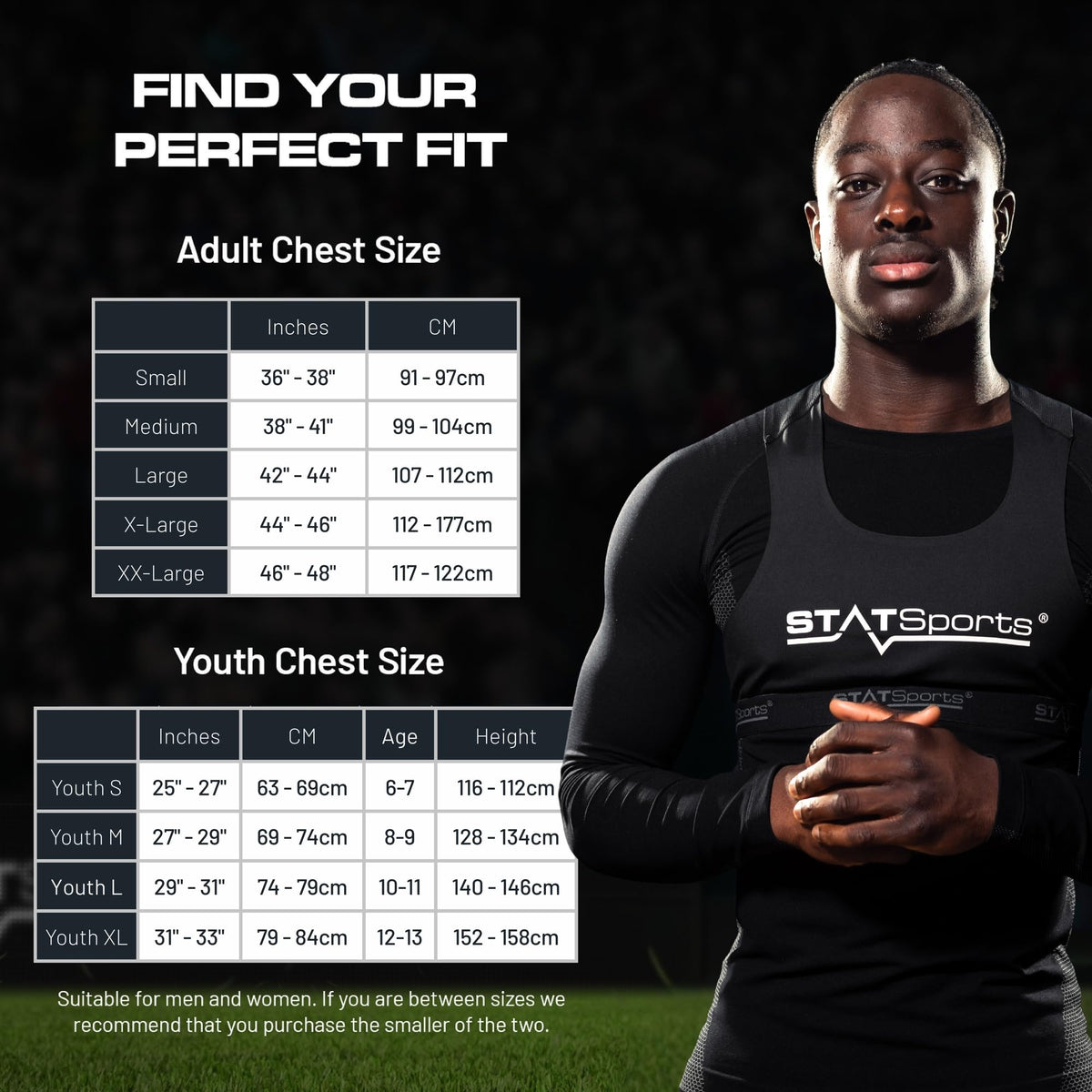 STATSports Academy GPS Soccer Tracker Vest - Advanced All-in-One Sports Tracker with Drills, Coaching & Nutrition - Tracks 24 Key Metrics - Football GPS Vest Used by Pro Players & Teams, Youth L