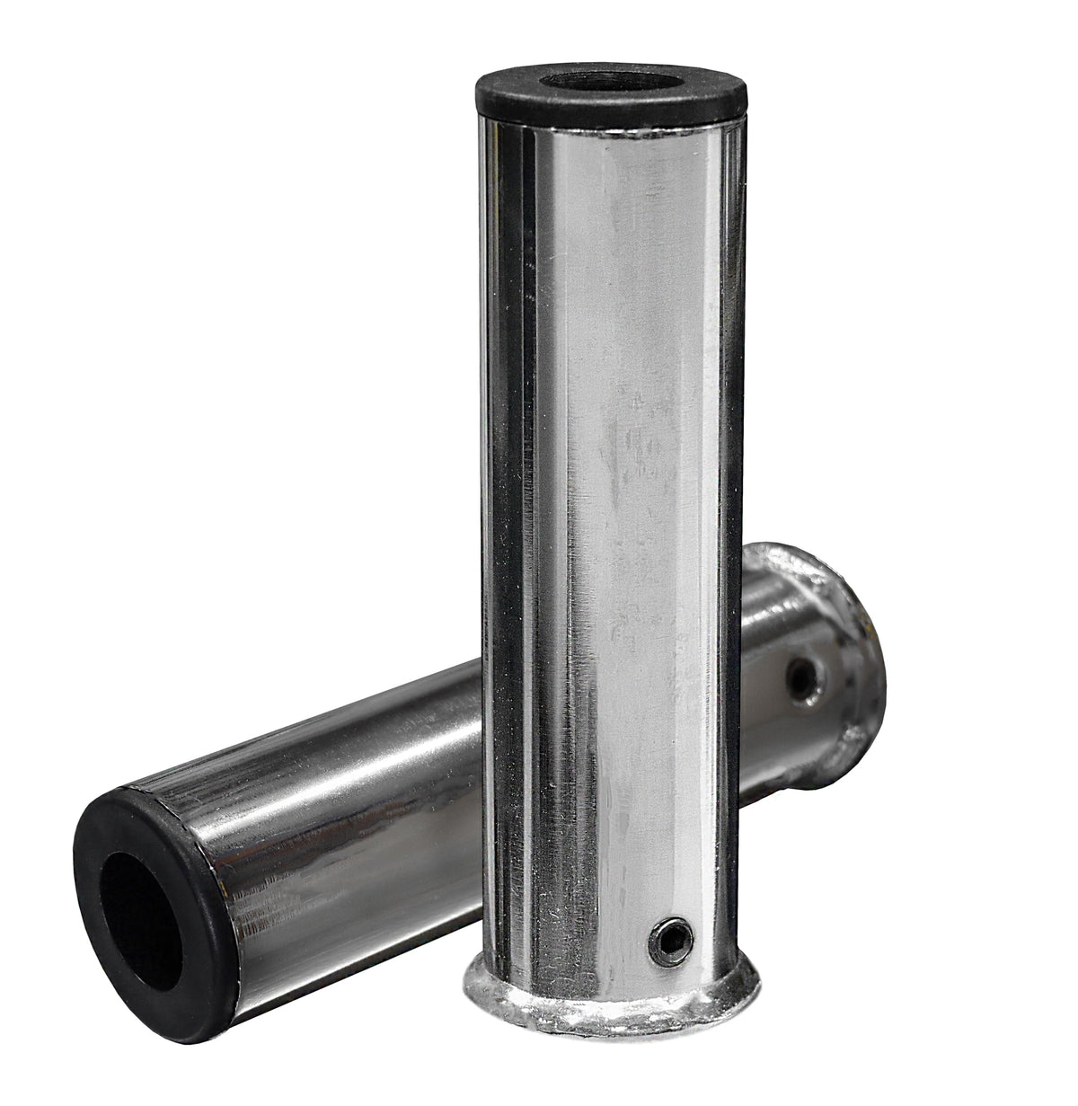 Pair of Chrome Olympic Adapters by Deltech Fitness