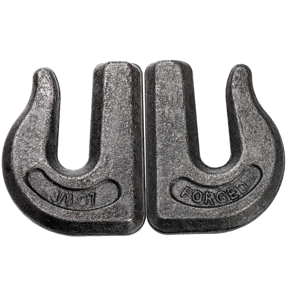 SOUJOY 6 Pack Weld on Grab Hook, 3/8" Tractor Bucket Hooks, G70 Forged Clevis Weldable Tow Chain Hook for Chain Pulling and Lifting, Trailer Truck, Rigging, Car