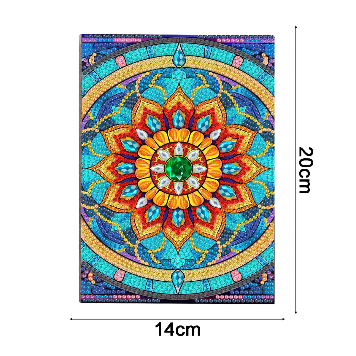 MaiYiYi 3 PCS Datura Notebook Diamond Painting Kit Flower Diary Book Diamond Art Kits for Adults Mandragora Notepad Crystal Diamond Painting for Study Home Office Art Drawing (20X14 CM)