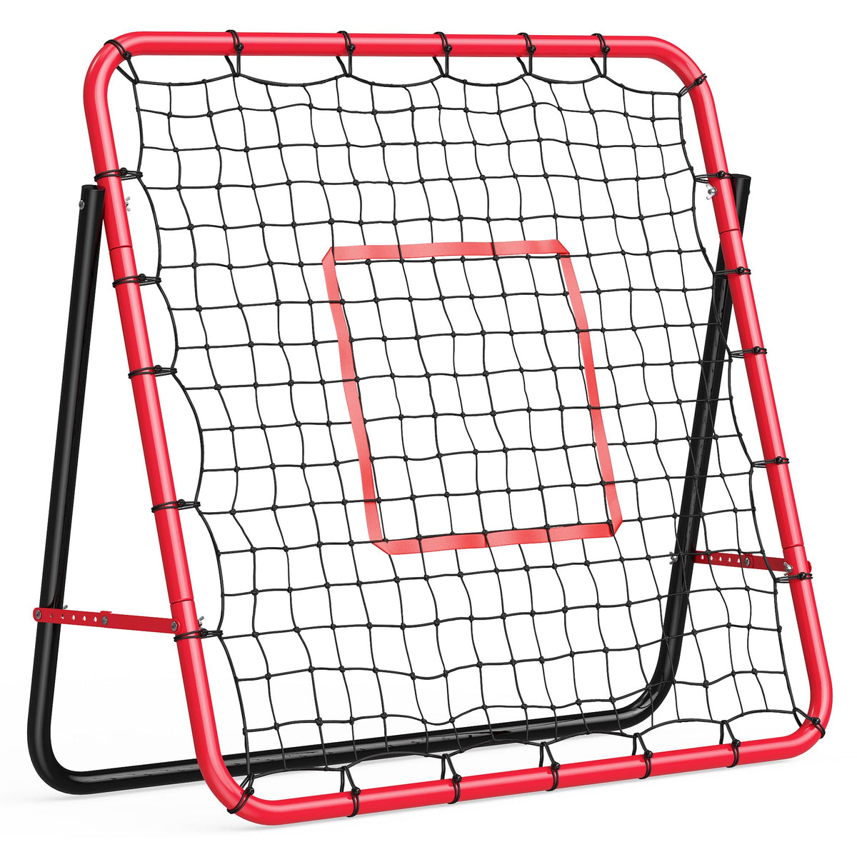 Garvee 3.3x3.3 FT Soccer Baseball Rebounder Adjustable Soccer Goal and Bounce Back Net with Steel Frame Multi-Sport Training Equipment for Control Passing Practice Easy Setup Teens Adults
