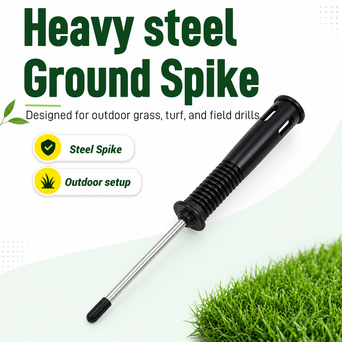 6 Pcs Soccer Agility Poles for Training,5 FT Adjustable Speed and Agility Training Equipment,Football/Basketball/Horse/Dog Sports Practice Equipment,Soccer Sticks with Ground Spring Nails for Outdoors