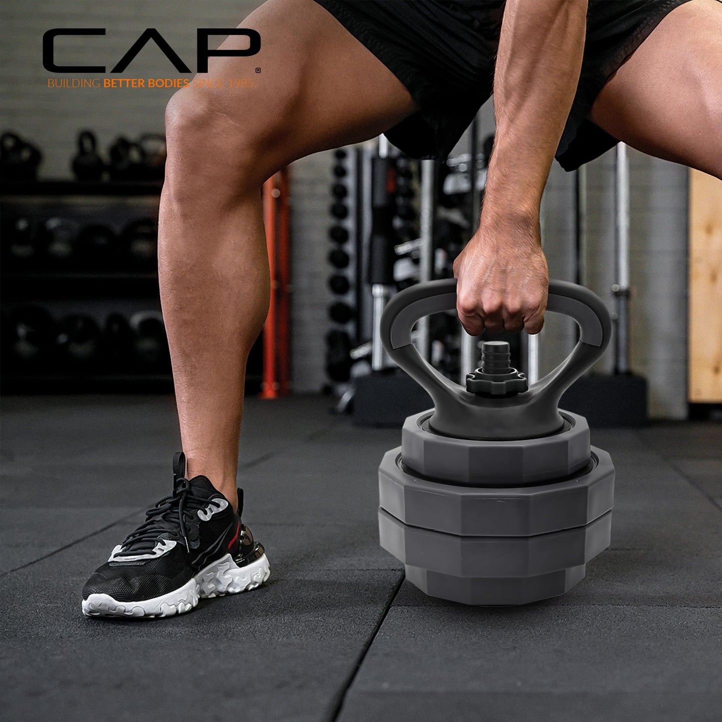 CAP Barbell 40 LB Add-On Plate Pack | Four 10 LB Standard Plates, TPR-Coated Iron Sand Filled Weight Plates | Fits 1-Inch Bars & Adjustable Dumbbell/Barbell Sets