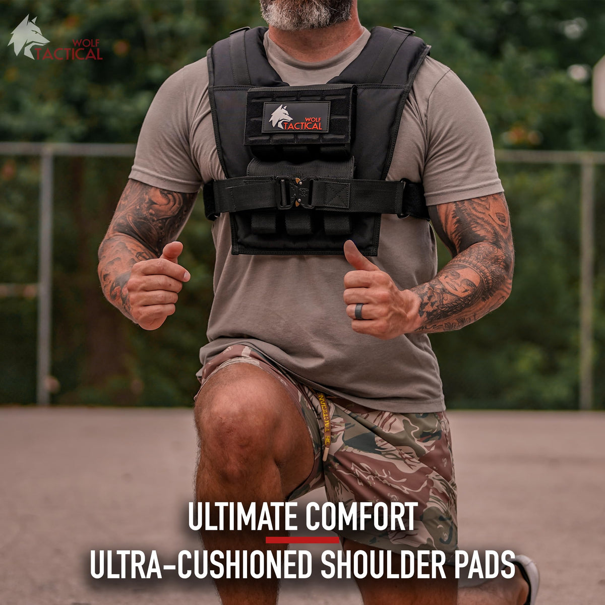 Wolf Tactical Men Weighted Vest - 35 LB Strength Training Tactical Weight Vest Tan