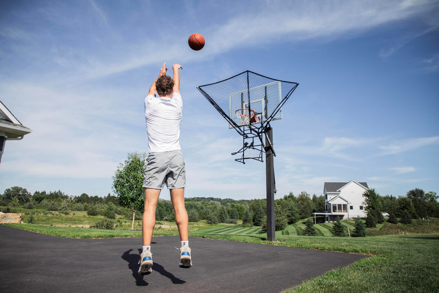 Dr. Dish IC3 Basketball Shot Trainer Rebounder with Net Return System