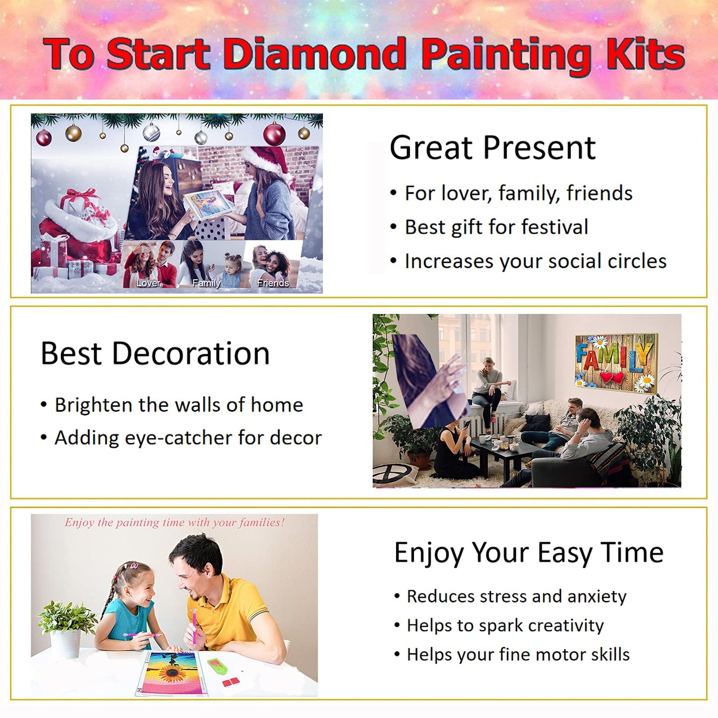 YALKIN 5D Large Diamond Painting Kits for Adults (35.4x15.7inch), Dandelion Flower Full Round Drill Nature Gem Arts Paint by Diamonds Kits Diamond Art Kits for Home Wall Decor Relax Gift