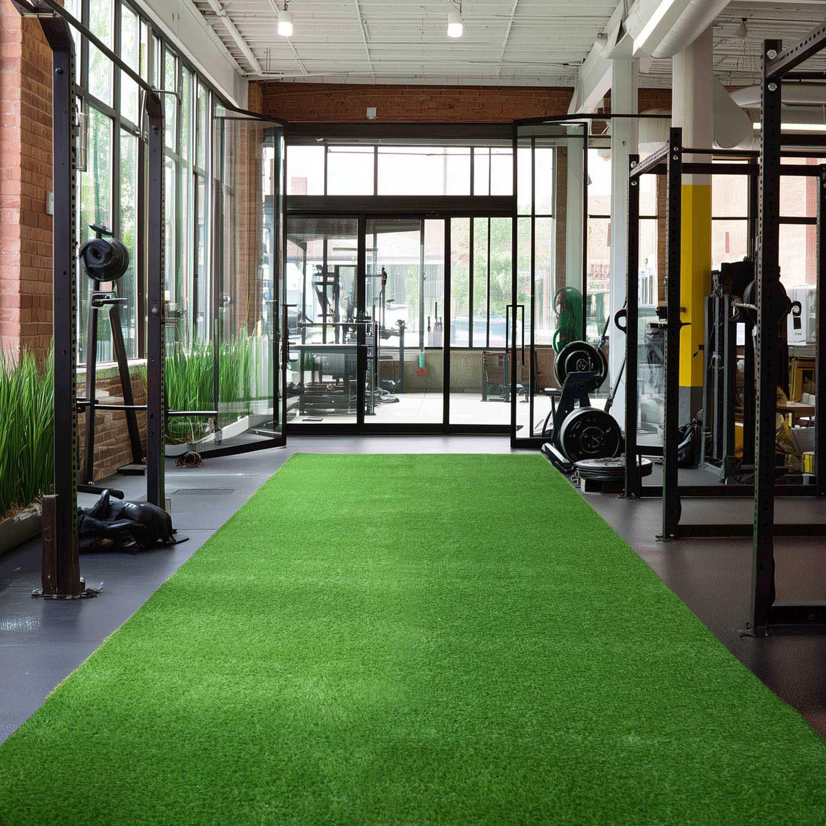 Yescom Sports Sled Strips Turf Gym Turf Flooring for Weight Sled Push Gym Equipment Outdoor Indoor Use 33'x3'(100 Sq.Ft) 1.38" H