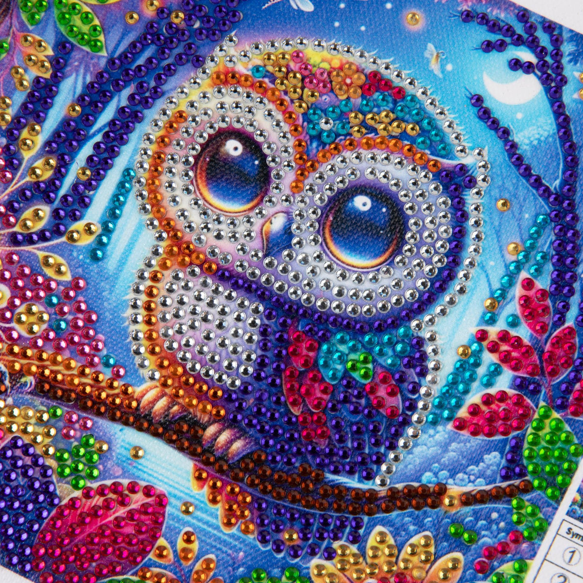 Modern Merch Small Diamond Art Packs Owl Octopus & Dragonfly, Animal Diamond Dots for Adults, Jewel Art Painting Kits, Mini Gem Arts and Crafts for Adults, Round Drill 3 Pack Partial Drill