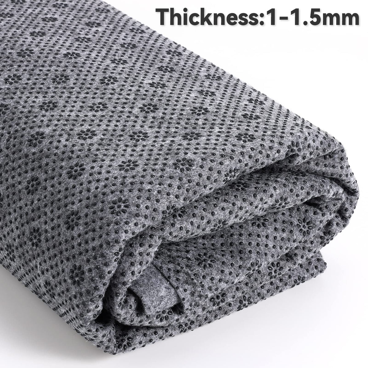 Pllieay 72x40 Inch Non Slip Final Backing Cloth, Vinyl Primary Tufting Cloth Backing Fabric, Non Slip Pad with Plum Blossom Pattern for Carpets Rug Tufting Gun Cushion Punch Needle