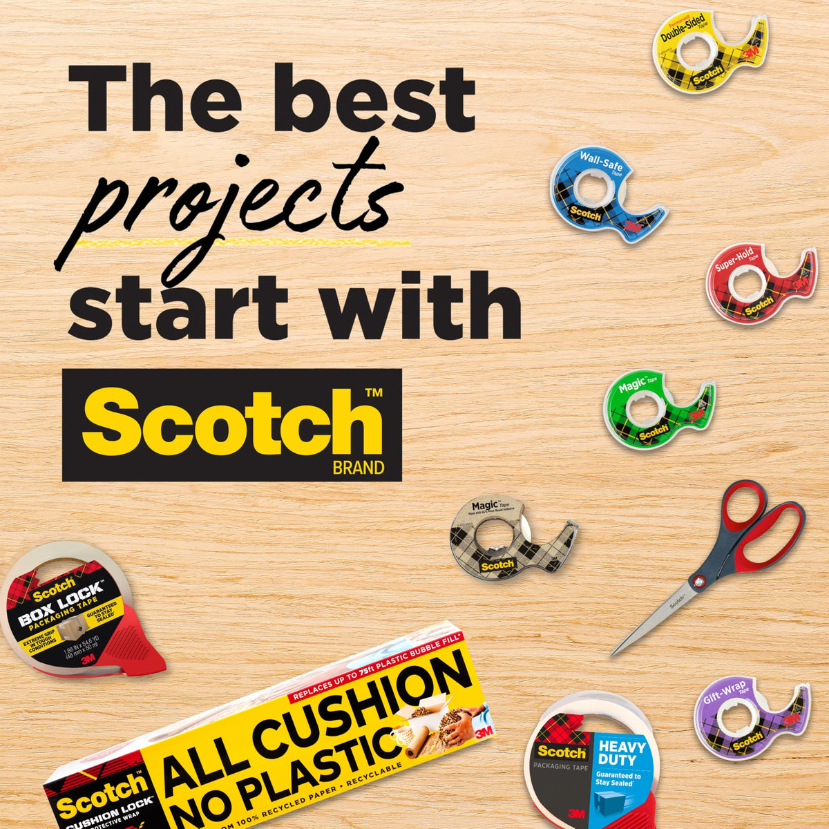 3m - Scotch Permanent Doublesided Tape 6 Rolls (237)