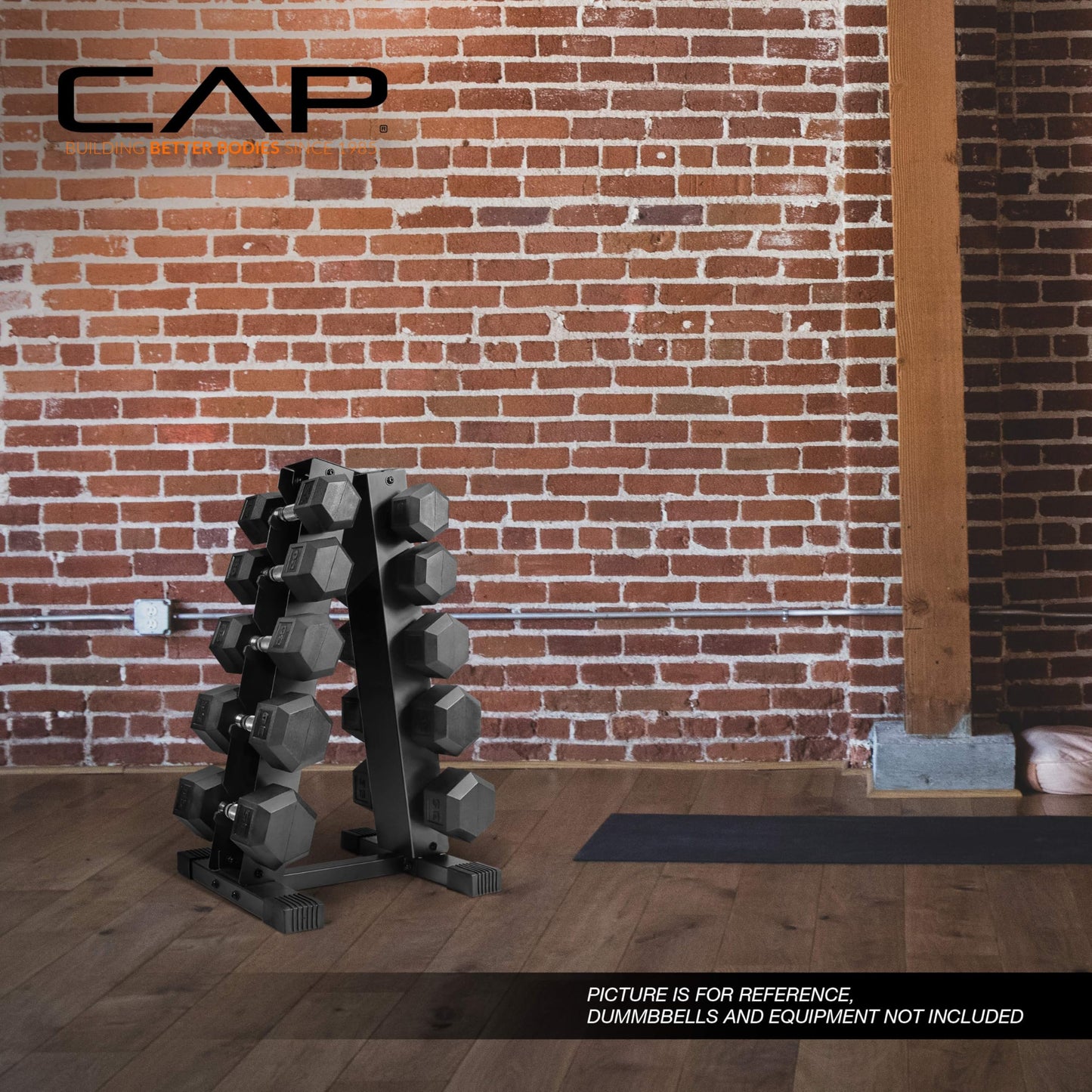 CAP A-Frame Dumbbell Hand Weight Vertical Storage Rack - Red