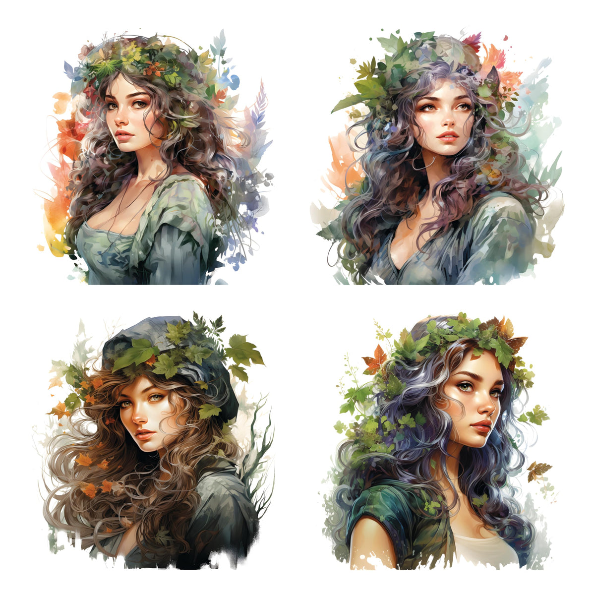 XERE 80 Pcs Mythic Enchantress Women Portraits Scrapbook Stickers Set for Scrapbooking and Journaling Notebooks, Junk Journal Supplies, Sketchbook, Bookmark Making Sticker