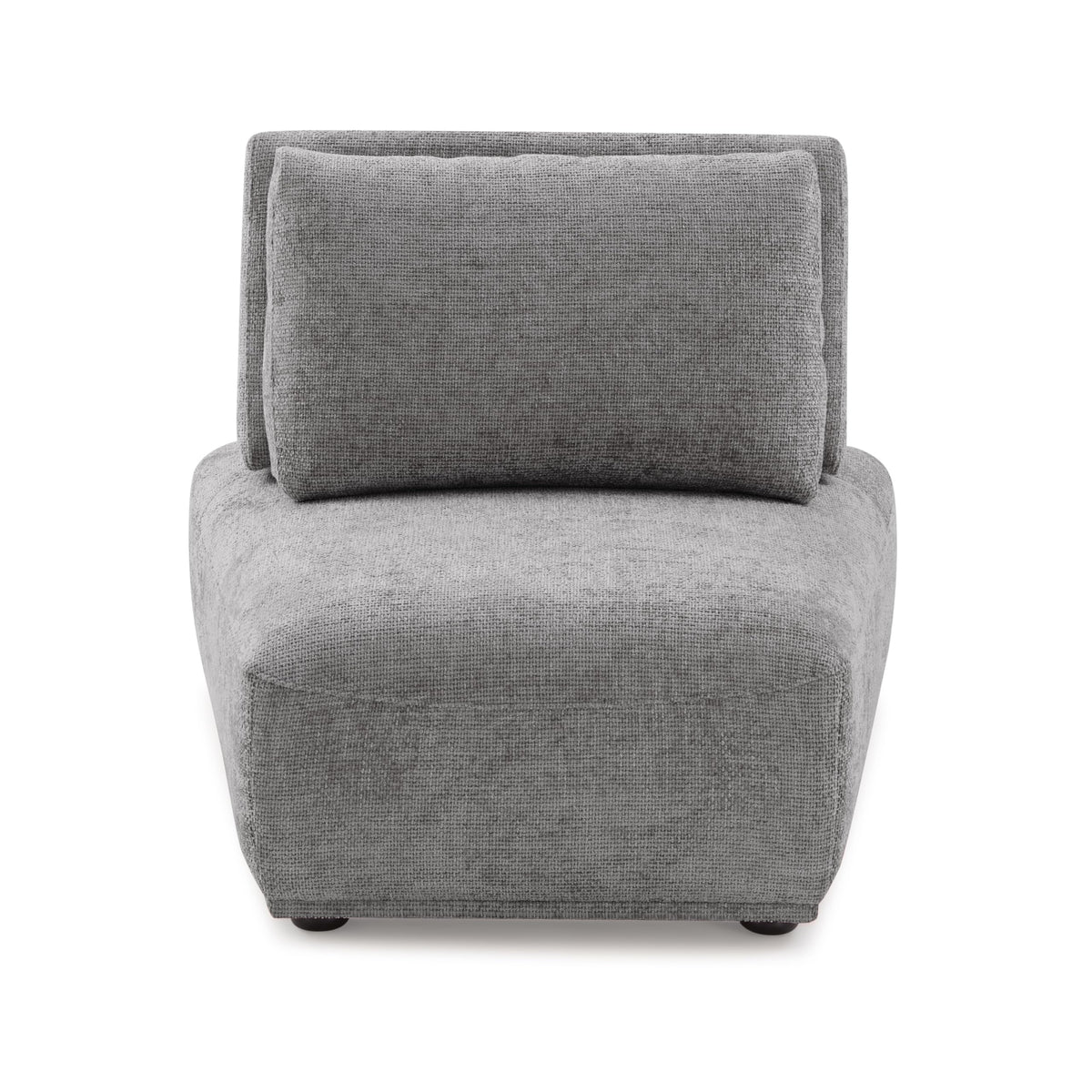 Furniture of America Tatiana Modern Chenille 3-Piece Curved Modular Sectional Sofa with Adjustable Backrest for Living Room, Office, Free-Combined, FSC & Oeko TEX Certified, Gray