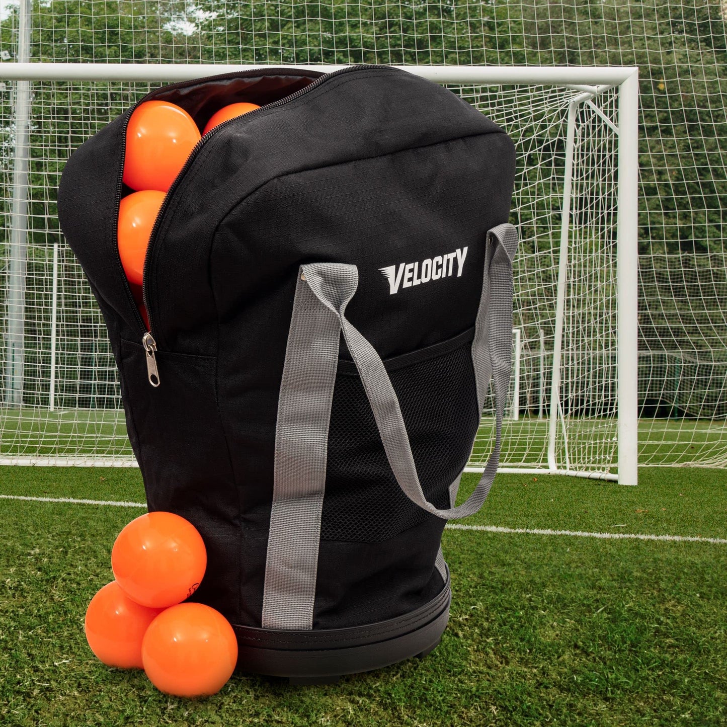 Velocity Heavy Duty Multipurpose Ball Bag with Durable Bottom - Holds up to 60-72 Balls - Ideal for Lacrosse, Baseball, Pickleball, Tennis & More, Black Camo, 6-Pack