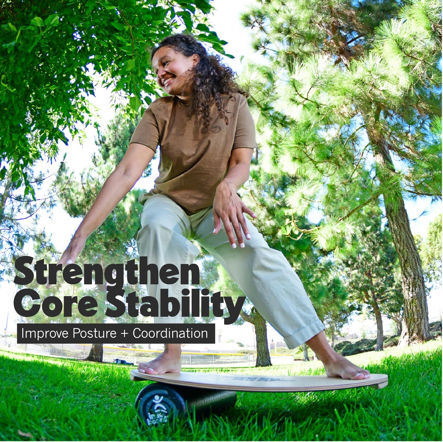 The Original Indo Board Training Package - Balance Board Trainer for Core Strength, Stability & Athletic Performance - Surfing, Skateboarding, Snowboarding, Yoga, Physical Therapy & More. Includes Board, Cushion and Roller. "Cuby" Design.