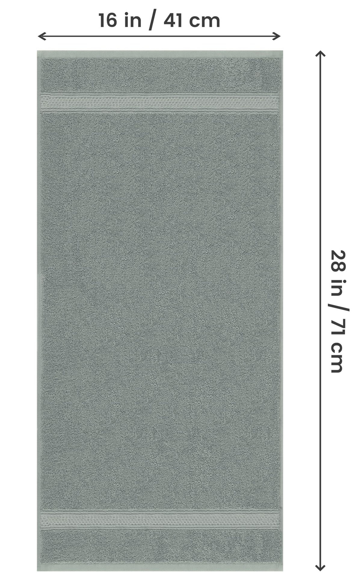 Utopia Towels 6 Pack Premium Hand Towels Set, 16 by 28 inches, 100% Ring Spun Cotton, Ultra Soft and Highly Absorbent 600GSM Towels for Bathroom, Gym, Shower, Hotel, and Spa, Cool Grey