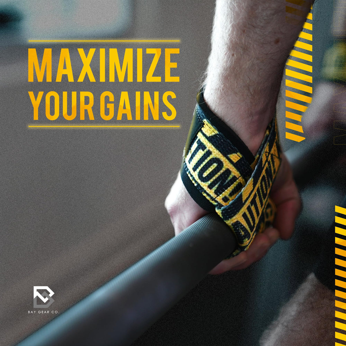BAY GEAR CO. Wrist Straps for Weightlifting - 1 Pair Cotton Lifting Straps with Neoprene Padding, Comfortable Gym Essentials for Enhanced Grip Strength - Unique Printed Tactical Hawaiian Design