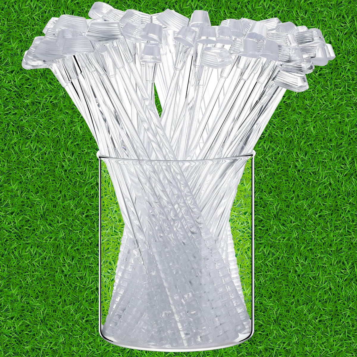 Roshtia 100 Pcs Golf Club Swizzle Stir Sticks Plastic Drink Stirrers Swizzle Sticks for Cocktails Coffee Liquor Cake Pops Golfing Club Gifts Golf Party Favors Decorations