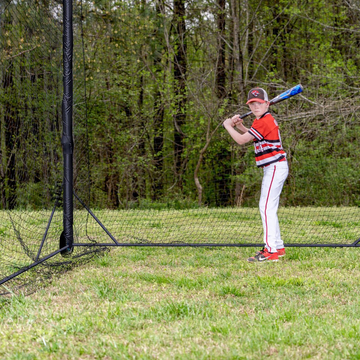 Heavy Duty Baseball & Softball Batting Cage with Wheels – Commercial-Grade Portable Batting Cage for Backyard, Driveway, Training & Club Use | Multi-Sport Practice | Easy Setup (20 FT)