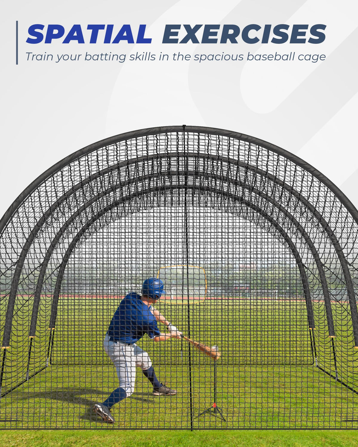 Sturdum Baseball Batting Cage, 30x12x8ft Baseball & Softball Hitting cage for Backyard Park, Portable Batting Cage System with Carrying Bag