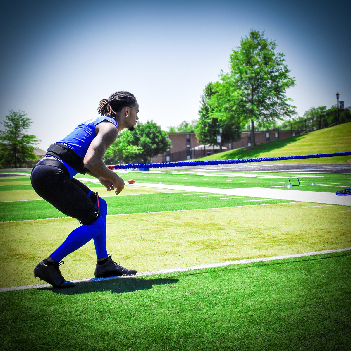 Acceleration Speed Cord Bungee Multi-Sport Resistance Training - Improve Strength, Power, Agility – 3 Belt Sizes (S, M, L) Available - Comfort, Efficiency – Kinetic Bands (Medium 32-39 inch Waist)