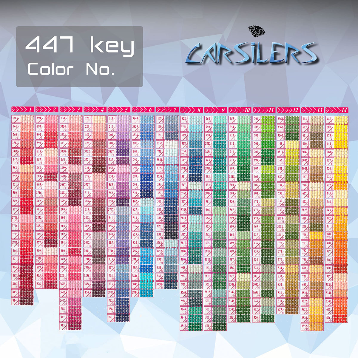 Diamonds Painting Accessories,Replacement for Missing Square Drills 747 754 758 760,Rhinestone Resin Diamond Drill,4 Colors Beads Gems Stones,3500pcs per Color